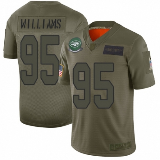 Youth New York Jets #95 Quinnen Williams Limited Camo 2019 Salute to Service Football Jersey Youth New York Jets #95 Quinnen Williams Limited Camo 2019 Salute to Service Football Jersey