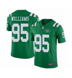 Youth New York Jets #95 Quinnen Williams Limited Green Rush Vapor Untouchable Football Jersey