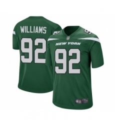 Men's New York Jets #92 Leonard Williams Game Green Team Color Football Jersey