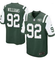 Men's Nike New York Jets #92 Leonard Williams Game Green Team Color NFL Jersey