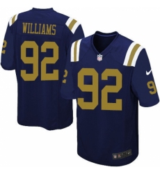 Men's Nike New York Jets #92 Leonard Williams Game Navy Blue Alternate NFL Jersey