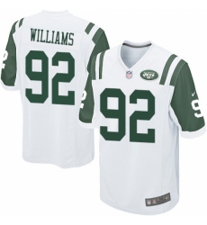 Men's Nike New York Jets #92 Leonard Williams Game White NFL Jersey
