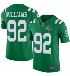 Men's Nike New York Jets #92 Leonard Williams Limited Green Rush Vapor Untouchable NFL Jersey
