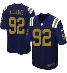 Men's Nike New York Jets #92 Leonard Williams Limited Navy Blue Alternate NFL Jersey