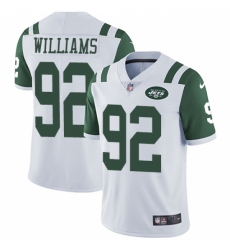 Men's Nike New York Jets #92 Leonard Williams White Vapor Untouchable Limited Player NFL Jersey