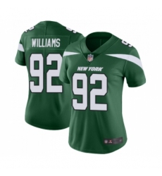 Women's New York Jets #92 Leonard Williams Green Team Color Vapor Untouchable Limited Player Football Jersey