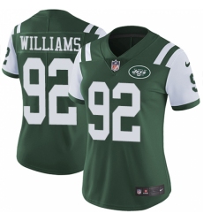 Women's Nike New York Jets #92 Leonard Williams Green Team Color Vapor Untouchable Limited Player NFL Jersey