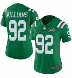 Women's Nike New York Jets #92 Leonard Williams Limited Green Rush Vapor Untouchable NFL Jersey