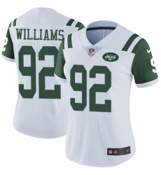 Women's Nike New York Jets #92 Leonard Williams White Vapor Untouchable Limited Player NFL Jersey