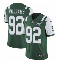 Youth Nike New York Jets #92 Leonard Williams Green Team Color Vapor Untouchable Limited Player NFL Jersey