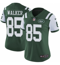 Women's Nike New York Jets #85 Wesley Walker Green Team Color Vapor Untouchable Limited Player NFL Jersey