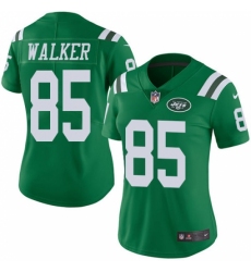 Women's Nike New York Jets #85 Wesley Walker Limited Green Rush Vapor Untouchable NFL Jersey