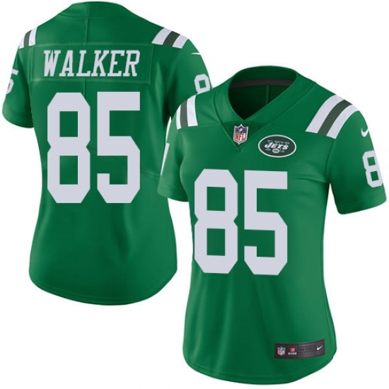 Women's Nike New York Jets #85 Wesley Walker Limited Green Rush Vapor Untouchable NFL Jersey Women's Nike New York Jets #85 Wesley Walker Limited Green Rush Vapor Untouchable NFL Jersey