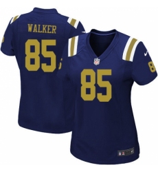 Women's Nike New York Jets #85 Wesley Walker Limited Navy Blue Alternate NFL Jersey