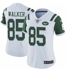 Women's Nike New York Jets #85 Wesley Walker White Vapor Untouchable Limited Player NFL Jersey
