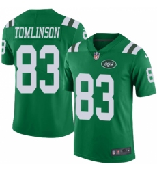 Men's Nike New York Jets #83 Eric Tomlinson Elite Green Rush Vapor Untouchable NFL Jersey