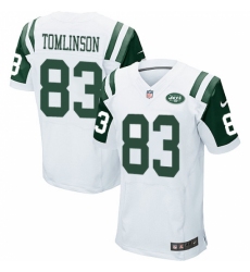 Men's Nike New York Jets #83 Eric Tomlinson Elite White NFL Jersey