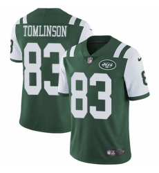 Men's Nike New York Jets #83 Eric Tomlinson Green Team Color Vapor Untouchable Limited Player NFL Jersey