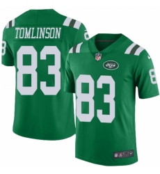 Men's Nike New York Jets #83 Eric Tomlinson Limited Green Rush Vapor Untouchable NFL Jersey