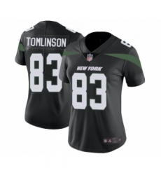 Women's New York Jets #83 Eric Tomlinson Black Alternate Vapor Untouchable Limited Player Football Jersey