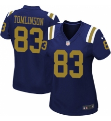 Women's Nike New York Jets #83 Eric Tomlinson Elite Navy Blue Alternate NFL Jersey