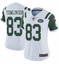 Women's Nike New York Jets #83 Eric Tomlinson White Vapor Untouchable Limited Player NFL Jersey