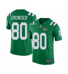 Men's New York Jets #80 Jamison Crowder Elite Green Rush Vapor Untouchable Football Jersey