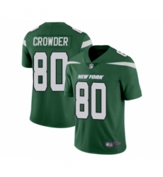 Men's New York Jets #80 Jamison Crowder Green Team Color Vapor Untouchable Limited Player Football Jersey