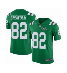 Men's New York Jets #82 Jamison Crowder Elite Green Rush Vapor Untouchable Football Jersey