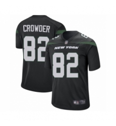 Men's New York Jets #82 Jamison Crowder Game Black Alternate Football Jersey