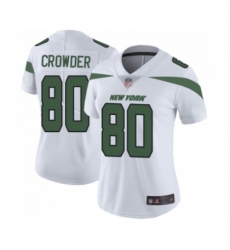 Women's New York Jets #80 Jamison Crowder White Vapor Untouchable Limited Player Football Jersey