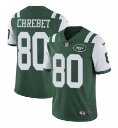 Men's Nike New York Jets #80 Wayne Chrebet Green Team Color Vapor Untouchable Limited Player NFL Jersey