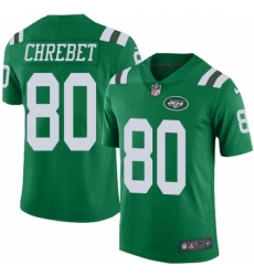 Men's Nike New York Jets #80 Wayne Chrebet Limited Green Rush Vapor Untouchable NFL Jersey