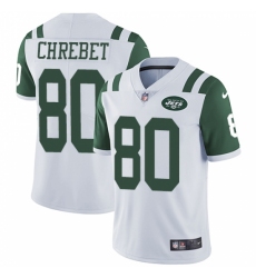 Men's Nike New York Jets #80 Wayne Chrebet White Vapor Untouchable Limited Player NFL Jersey