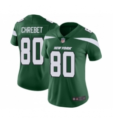 Women's New York Jets #80 Wayne Chrebet Green Team Color Vapor Untouchable Limited Player Football Jersey