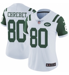 Women's Nike New York Jets #80 Wayne Chrebet White Vapor Untouchable Limited Player NFL Jersey