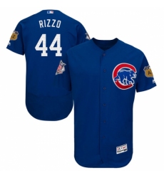 Men's Majestic Chicago Cubs #44 Anthony Rizzo Royal Blue 2017 Spring Training Authentic Collection Flex Base MLB Jersey
