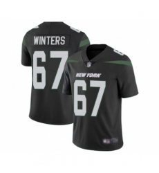 Men's New York Jets #67 Brian Winters Black Alternate Vapor Untouchable Limited Player Football Jersey