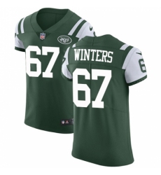 Men's Nike New York Jets #67 Brian Winters Elite Green Team Color NFL Jersey