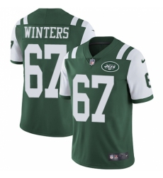 Men's Nike New York Jets #67 Brian Winters Green Team Color Vapor Untouchable Limited Player NFL Jersey