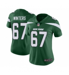 Women's New York Jets #67 Brian Winters Green Team Color Vapor Untouchable Limited Player Football Jersey
