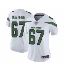 Women's New York Jets #67 Brian Winters White Vapor Untouchable Limited Player Football Jersey