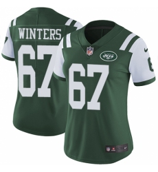 Women's Nike New York Jets #67 Brian Winters Green Team Color Vapor Untouchable Limited Player NFL Jersey