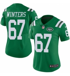 Women's Nike New York Jets #67 Brian Winters Limited Green Rush Vapor Untouchable NFL Jersey