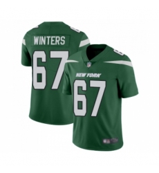 Youth New York Jets #67 Brian Winters Green Team Color Vapor Untouchable Limited Player Football Jersey