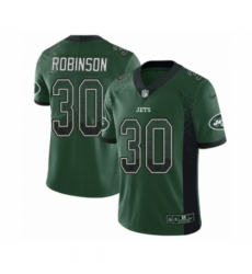 Youth Nike New York Jets #30 Rashard Robinson Limited Green Rush Drift Fashion NFL Jersey