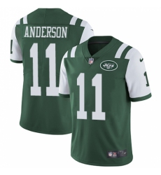 Men's Nike New York Jets #11 Robby Anderson Green Team Color Vapor Untouchable Limited Player NFL Jersey