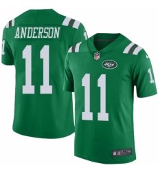 Men's Nike New York Jets #11 Robby Anderson Limited Green Rush Vapor Untouchable NFL Jersey