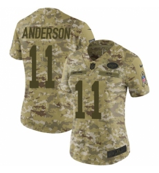 Women's Nike New York Jets #11 Robby Anderson Limited Camo 2018 Salute to Service NFL Jersey