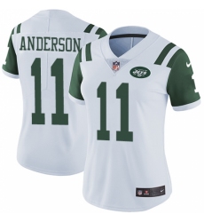 Women's Nike New York Jets #11 Robby Anderson White Vapor Untouchable Limited Player NFL Jersey